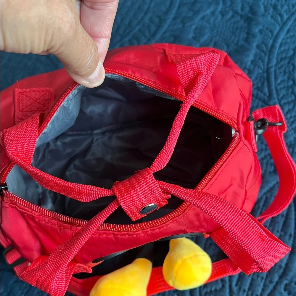 Disney Red Mickey Mouse Tote with Yellow Accents